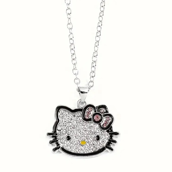 Jewelry - Hello Kitty Charm Pendant Crystal Necklace, New in Package